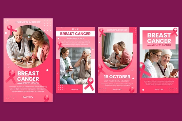 Gradient Breast Cancer Awareness Month Instagram Stories Collection 23 2149081919