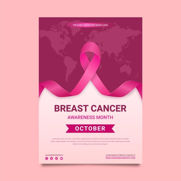 Gradient Breast Cancer Awareness Month Vertical Poster Template 23 2149079937