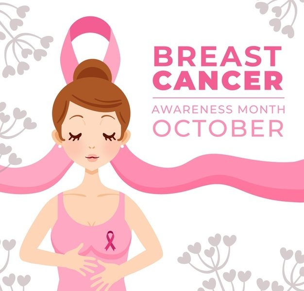Hand drawn flat breast cancer awareness month illustration Free Vector Hand drawn flat breast cancer awareness month illustration Free Vector