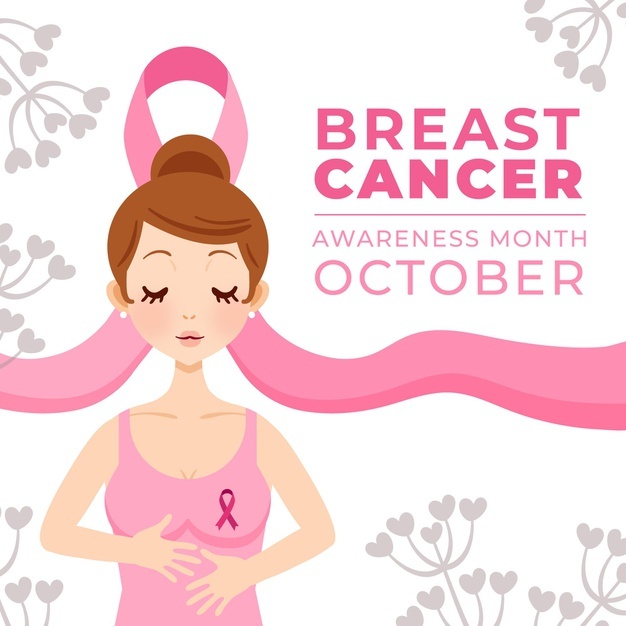 Hand Drawn Flat Breast Cancer Awareness Month Illustration 23 2149060574