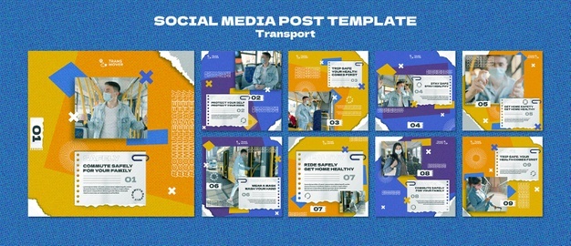 Insta Social Media Post Transport Template Design 23 2149084245