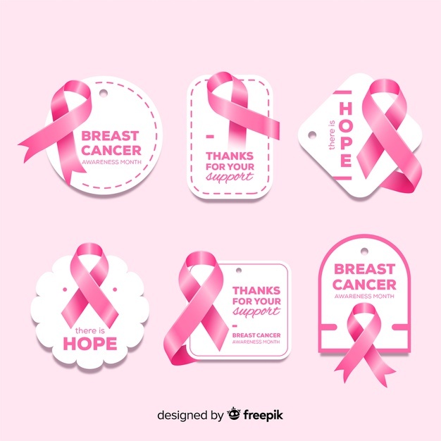 Realistic Breast Cancer Awareness Badge Collection 52683 24798
