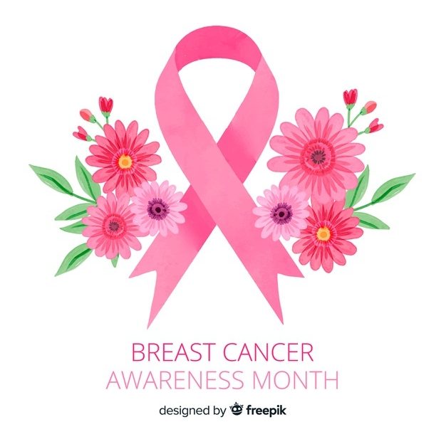 Watercolor breast cancer awareness ribbon with flowers Free Vector Watercolor breast cancer awareness ribbon with flowers Free Vector
