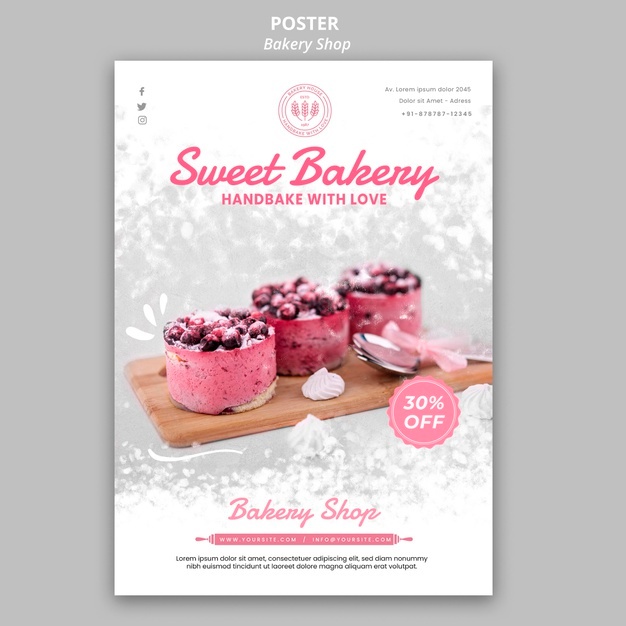 Bakery Shop Poster Theme 23 2148659239