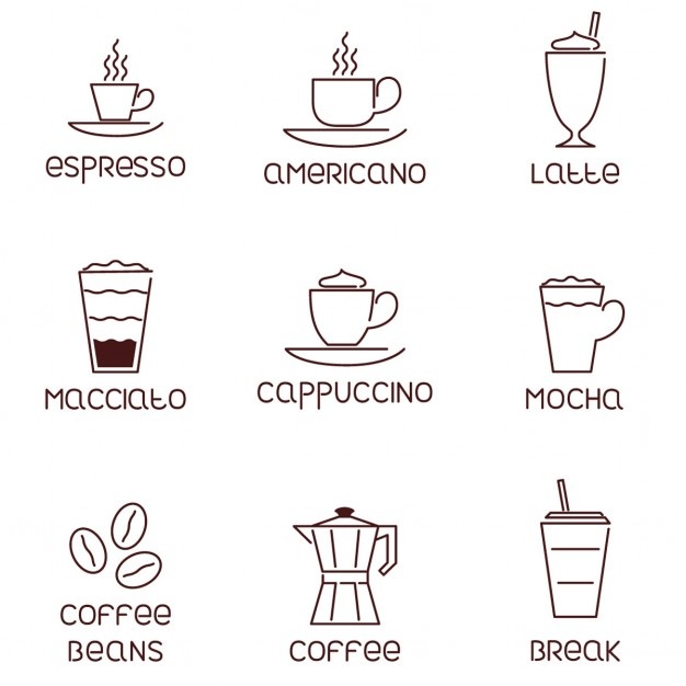 Coffee Icons Outline 1110 645