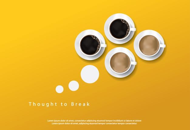 Coffee poster advertisement flayers Free Vector