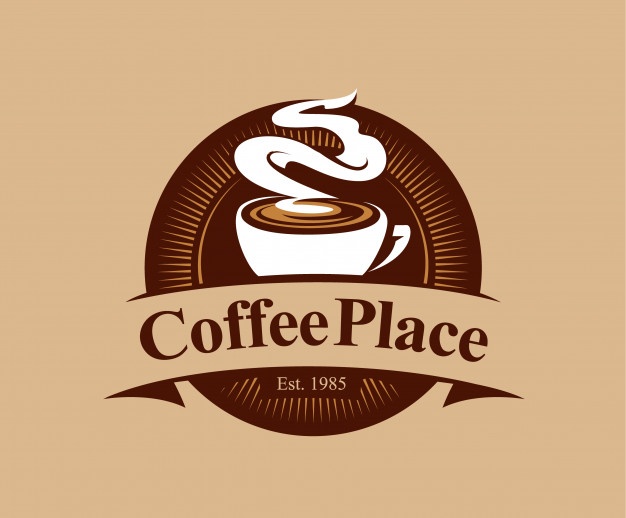 Coffee shop badge in vintage style Free Vector