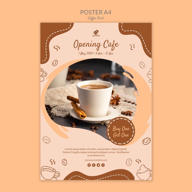 Cup Coffee Poster Print Template 23 2148464713