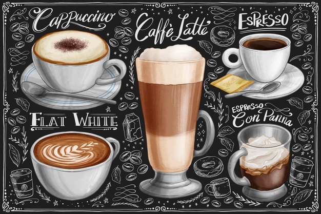 Hand Drawn Blackboard Coffee Collection 79603 1654