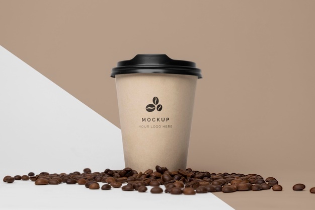 Paper Cup With Coffee Mock Up 23 2148884502