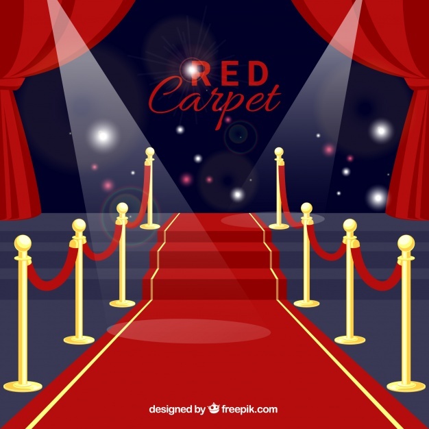 Red Carpet Ceremony Background Flat Style 23 2147783499