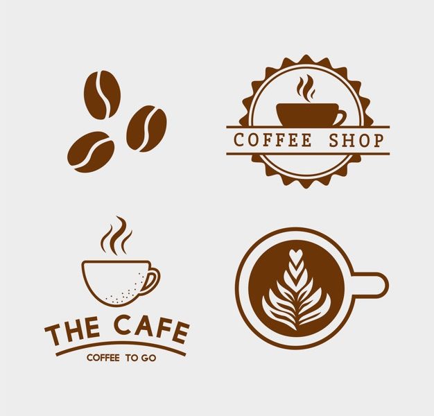 Set of coffee elements and coffee accessories vector Free Vector