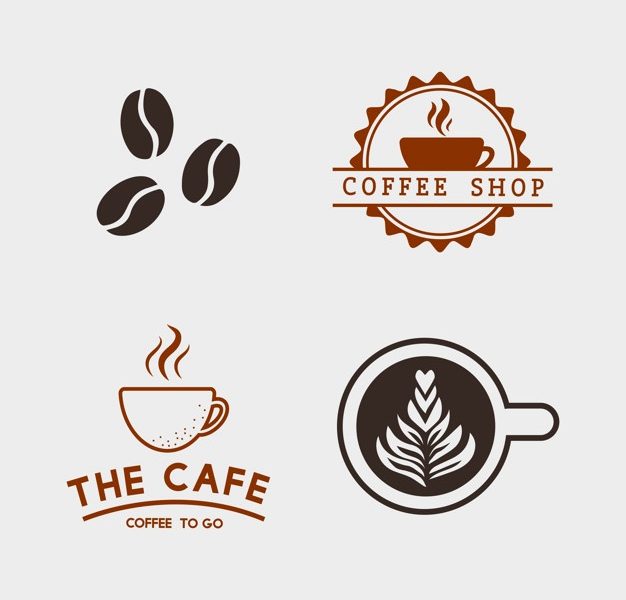 Set of coffee elements and coffee accessories vector Free Vector