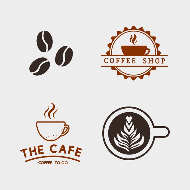 Set Coffee Elements Coffee Accessories Vector 53876 66784