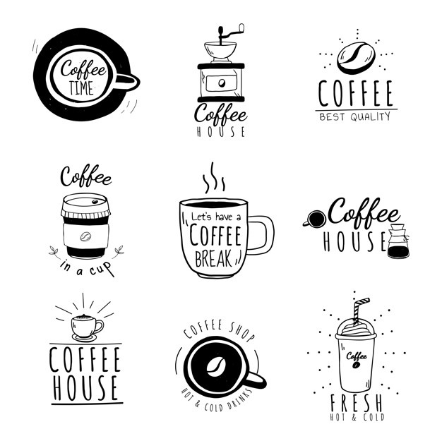 Set Coffee Shop Logos Vector 53876 78935