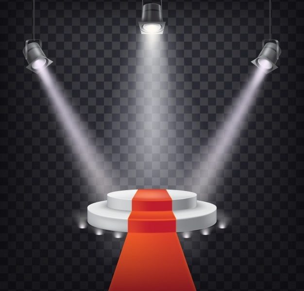 Set of vector scenic spotlights Free Vector