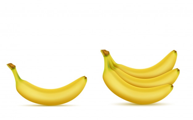 3d Realistic Tropical Banana Set Yellow Exotic Sweet Fruit Ad Banner Poster 1441 1805