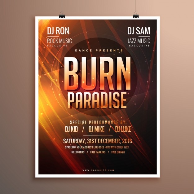 Abstract Shiny Music Party Poster 1017 5366