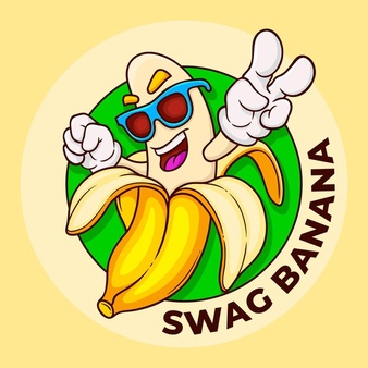 Banana Character Logo Template 52683 50839