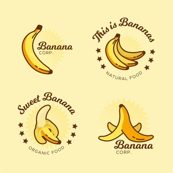 Banana Logo Collection Template 23 2148758402
