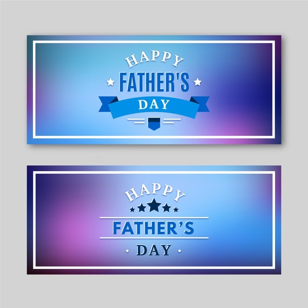 Blurred Fathers Day Banners Template 23 2148534830