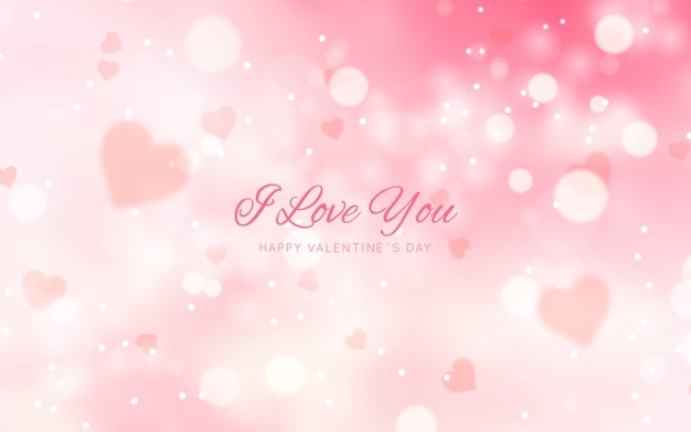 Blurred Valentine S Day Background With Message 52683 31506