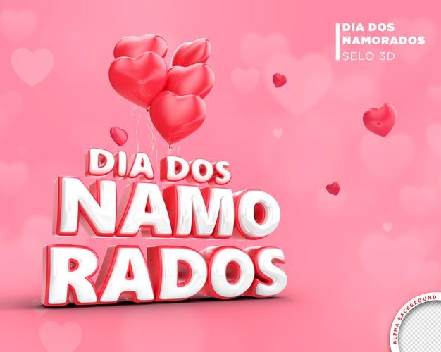 Card Valentines Day Brazil 3d Render Template Design 364106 211