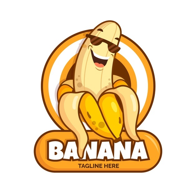 Cool Banana Character Logo Template 23 2148737085