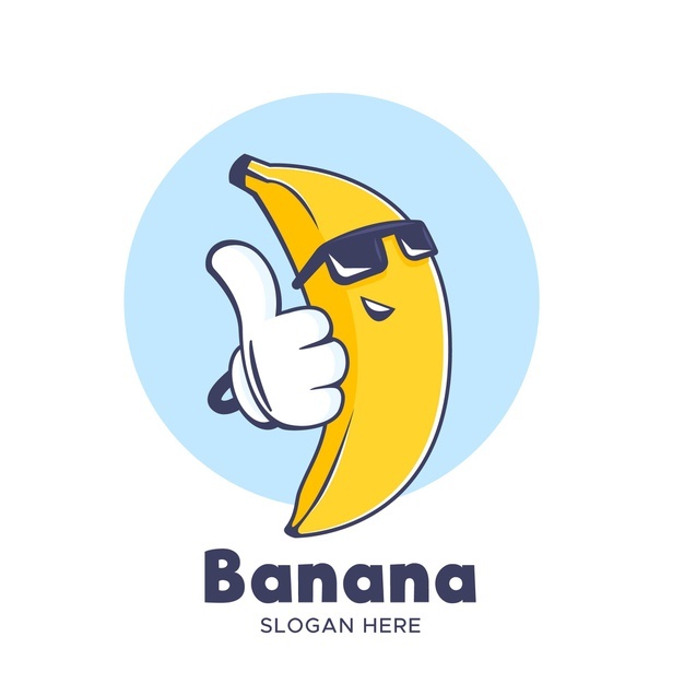 Cool Banana Wearing Sunglasses Logo 23 2148742786