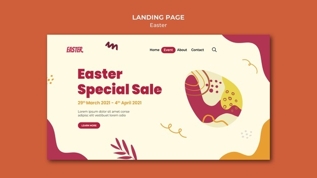 Easter Day Landing Page Template 23 2148910953