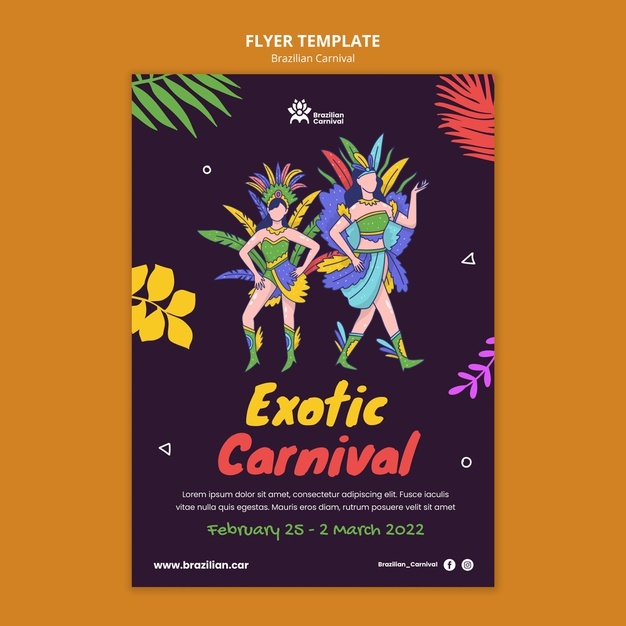 Exotic Brazilian Carnival Flyer Template 23 2149208987