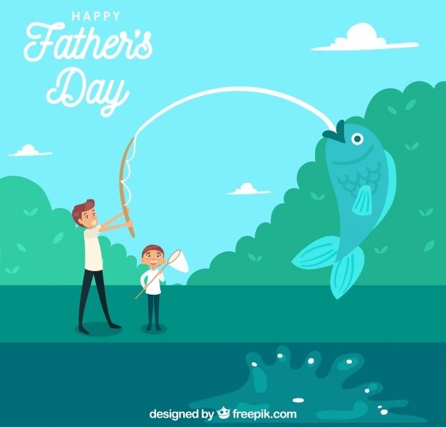 Father’s day background Free Vector