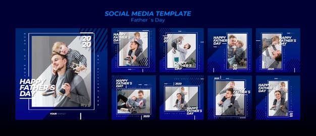 Father S Day Social Media Post Template Collection 23 2148423097