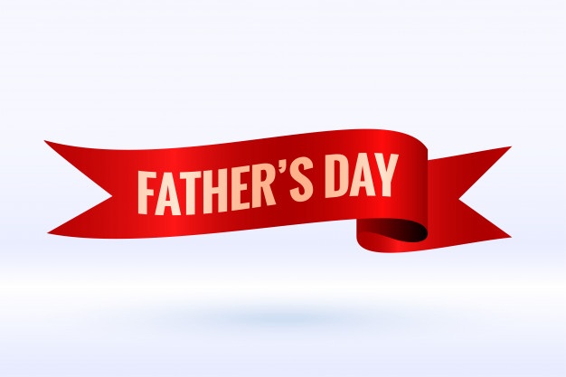 Fathers Day Background 3d Ribbon Style Design 1017 25755