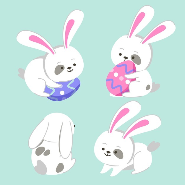 Flat Easter Bunny Collection 23 2148901450