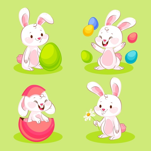 Flat Easter Bunny Collection 52683 57857