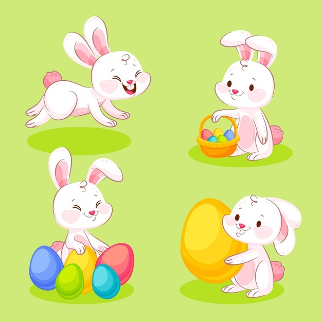 Flat Easter Bunny Collection 52683 57858