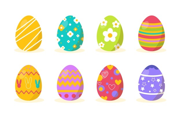 Flat Easter Egg Collection 23 2148871856