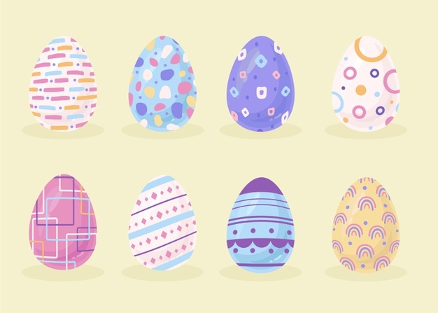 Flat Easter Egg Collection 23 2148876687