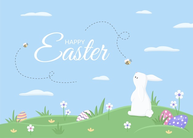 Flat Easter Illustration 23 2148896569