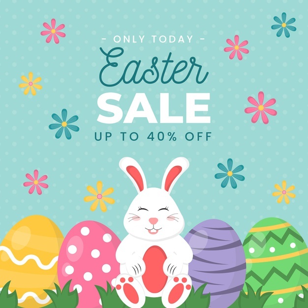 Flat Easter Sale Illustration 23 2148893473