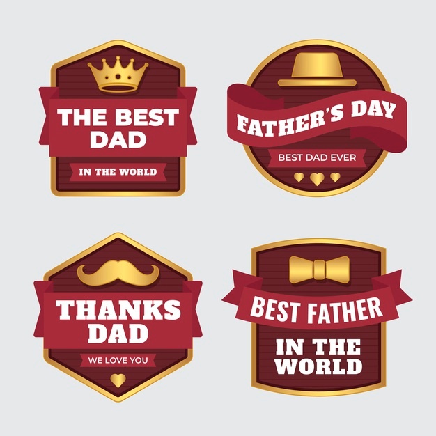 Flat Father S Day Badge Collection 23 2148962195