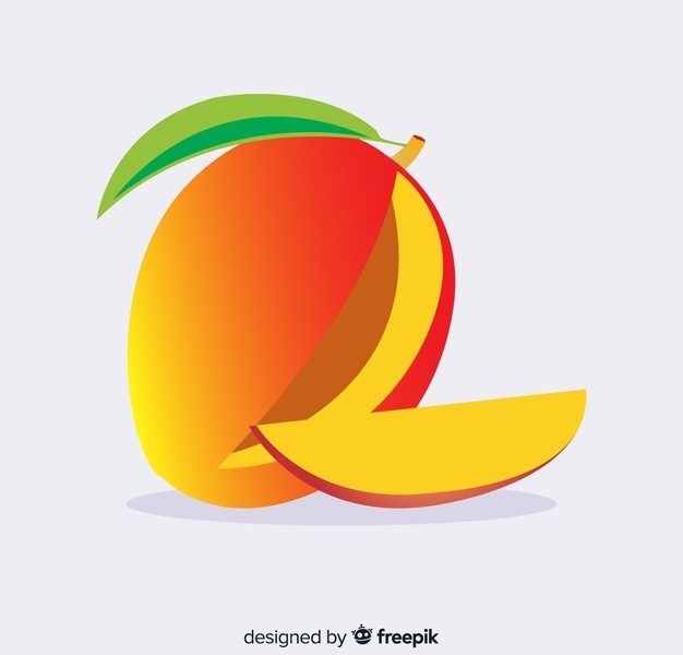 Flat mango illustration Free Vector Flat mango illustration Free Vector