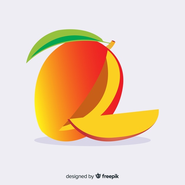 Flat Mango Illustration 23 2148160444