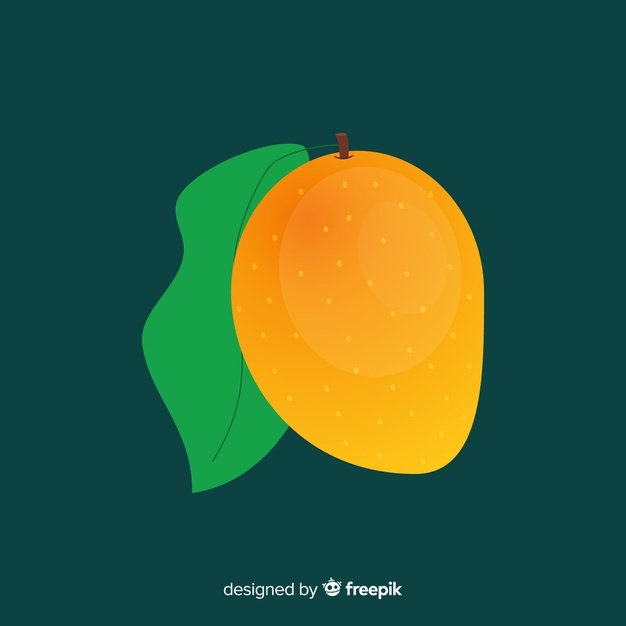 Flat Simple Orange Mango Background 23 2148186183