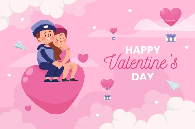 Flat Valentine S Day Background 23 2149222284