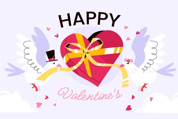 Flat Valentine S Day Background 23 2149226306