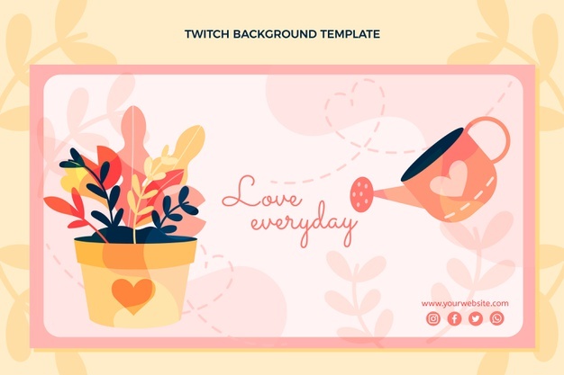 Flat Valentine S Day Twitch Background 23 2149220834