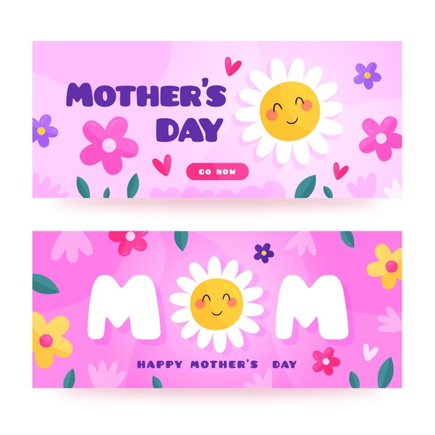 Floral Mother S Day Banners Set 23 2148915647