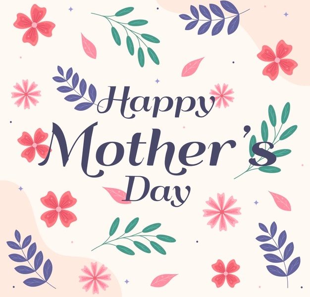 Floral mother’s day illustration Free Vector